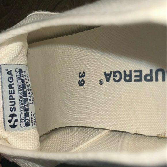 White Superga Cotu Sneakers Sz. 39 - Picture 9 of 9
